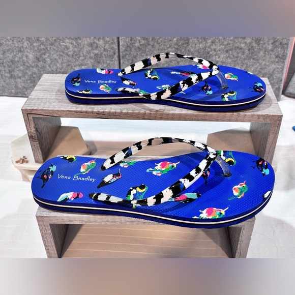 🦜Vera Bradley Parrot Flip-Flops (Size 7/8) – 🦜 - Picture 6 of 7
